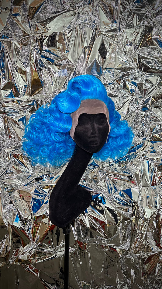 Styled Wig - Blue Bombshell