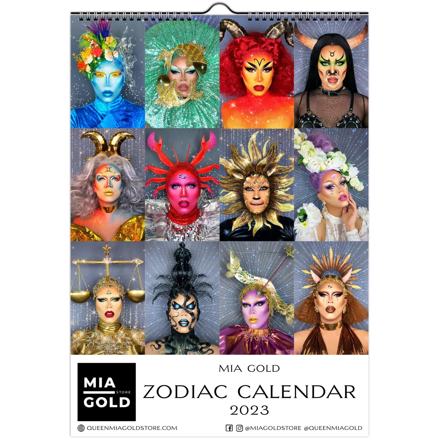 2023 Zodiac Wall Calendar