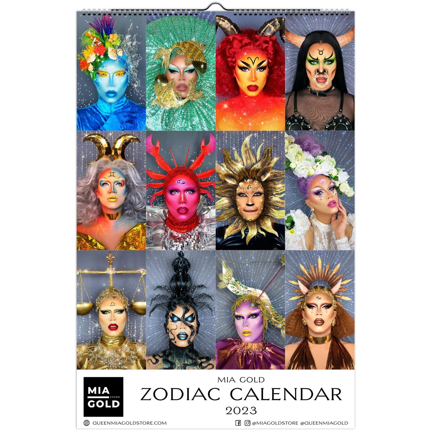 2023 Zodiac Wall Calendar (US & CA)